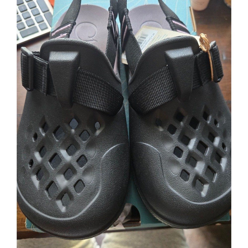 Chaco Chillos Clog Womens 7 Black JCH109158 Lightweight Recovery Shoe New